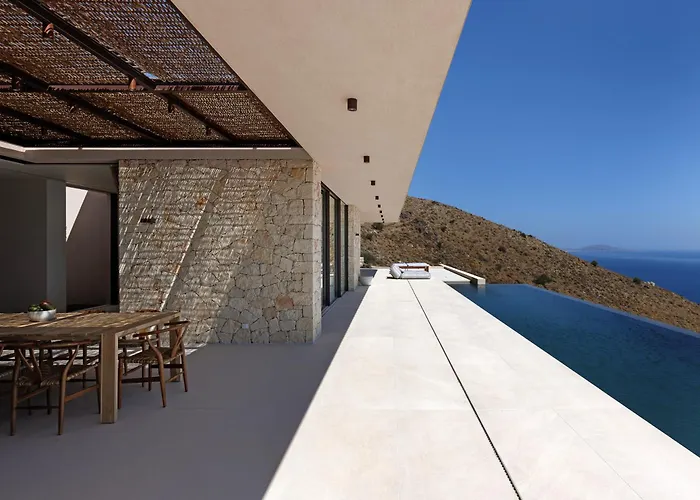 Villa Celestia Cove, Earthy Architecture Meets Endless Blue By Etouri *