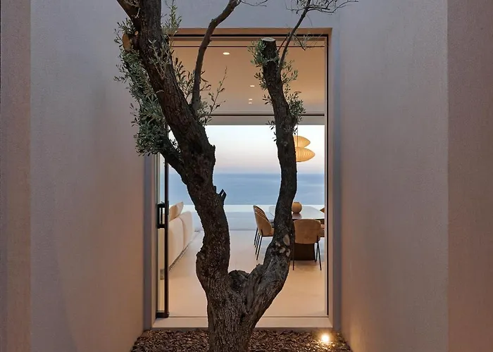 Villa Celestia Cove, Earthy Architecture Meets Endless Blue By Etouri Prasonisi